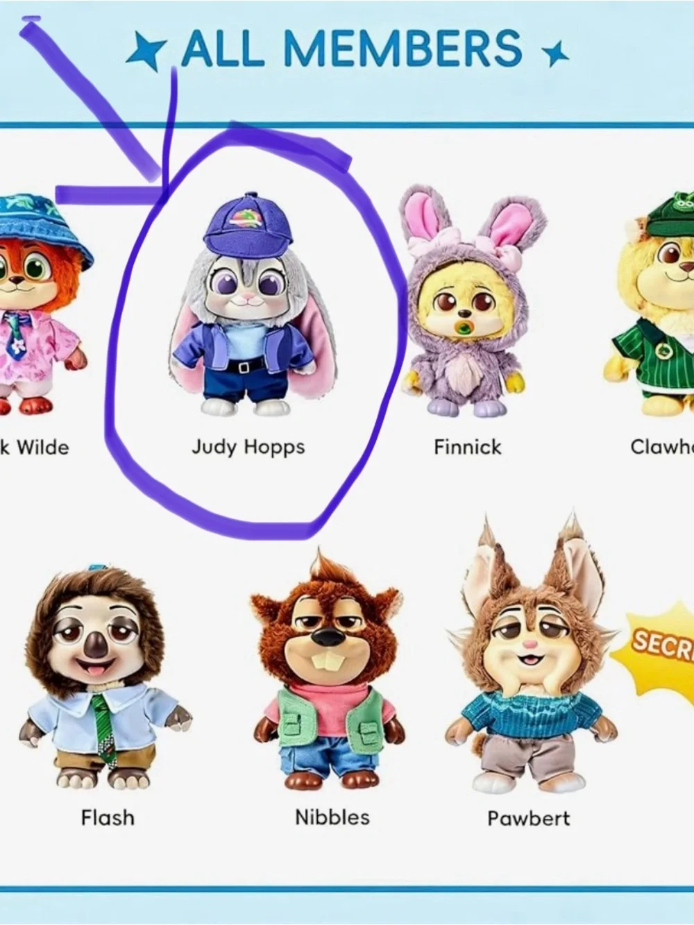 MINISO Disney Zootopia 2 City Residents Series – Judy Hopps Plush Pendant